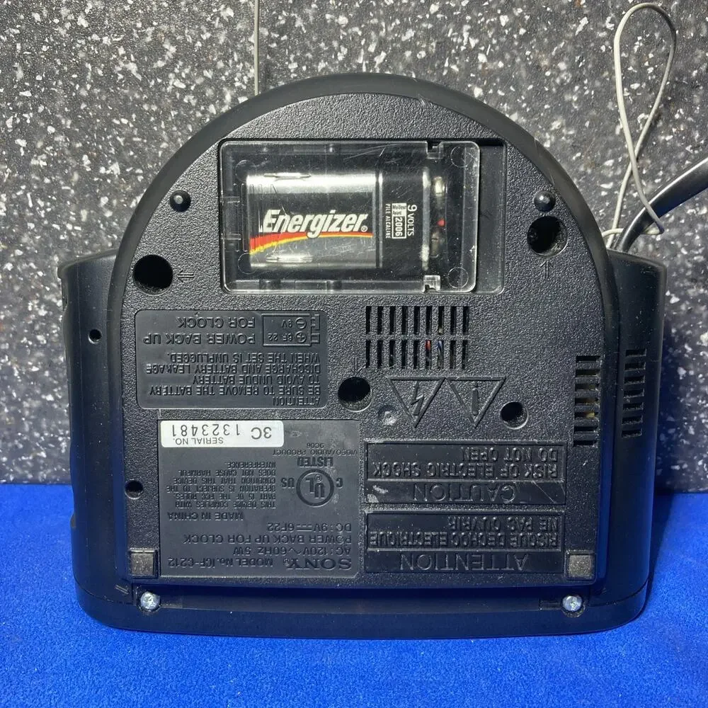 SONY ICF-C212 Dream Machine FM/AM LED Alarm Clock Radio Snooze Battery Backup